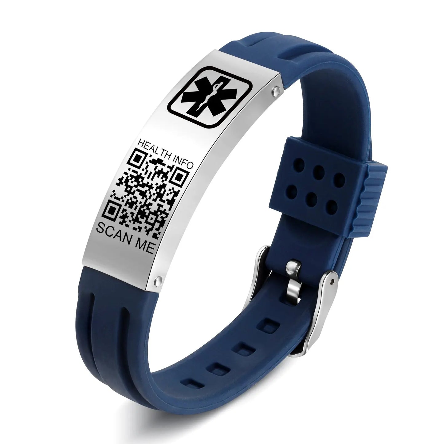 QR Code Medical Alert Bracelet-12