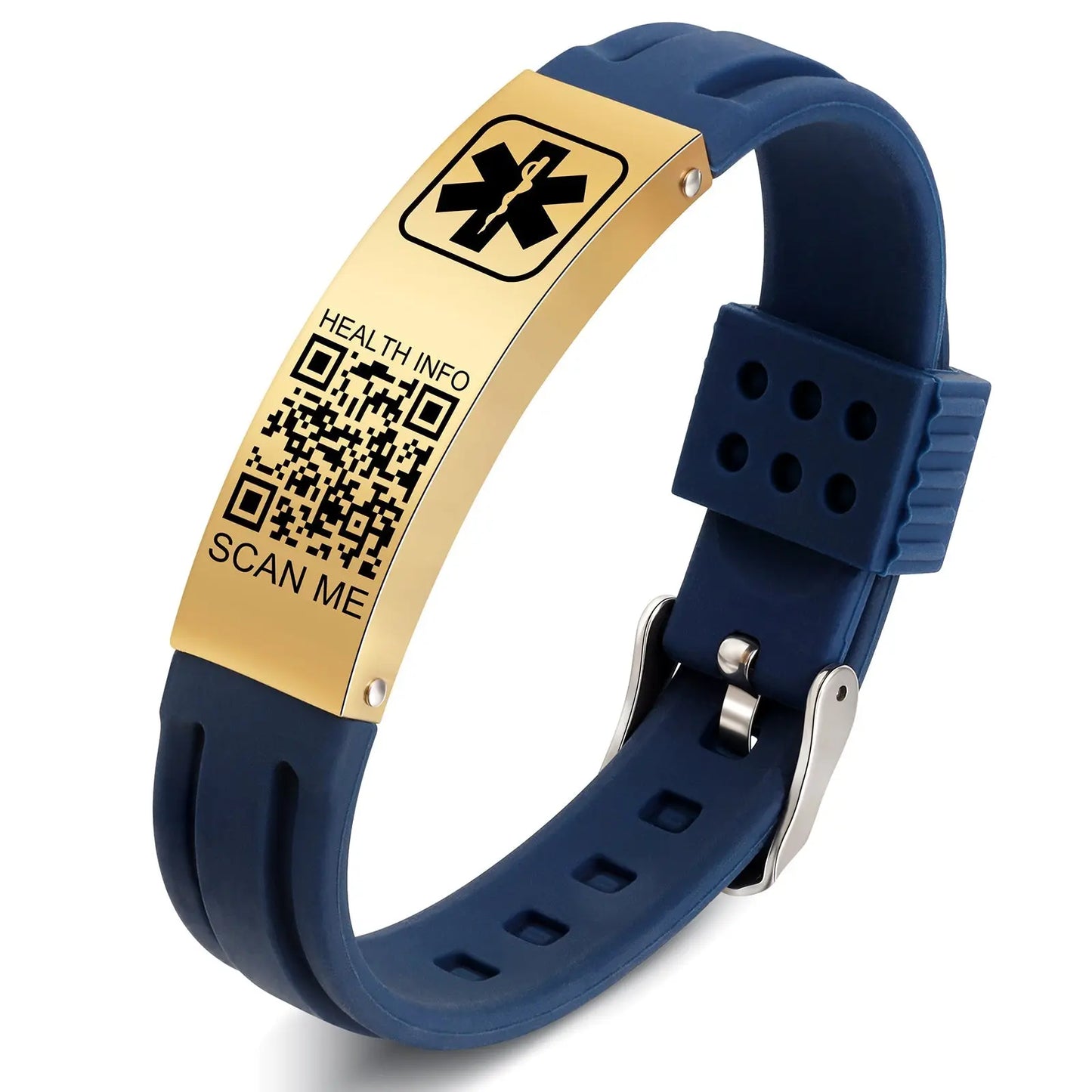 QR Code Medical Alert Bracelet-13