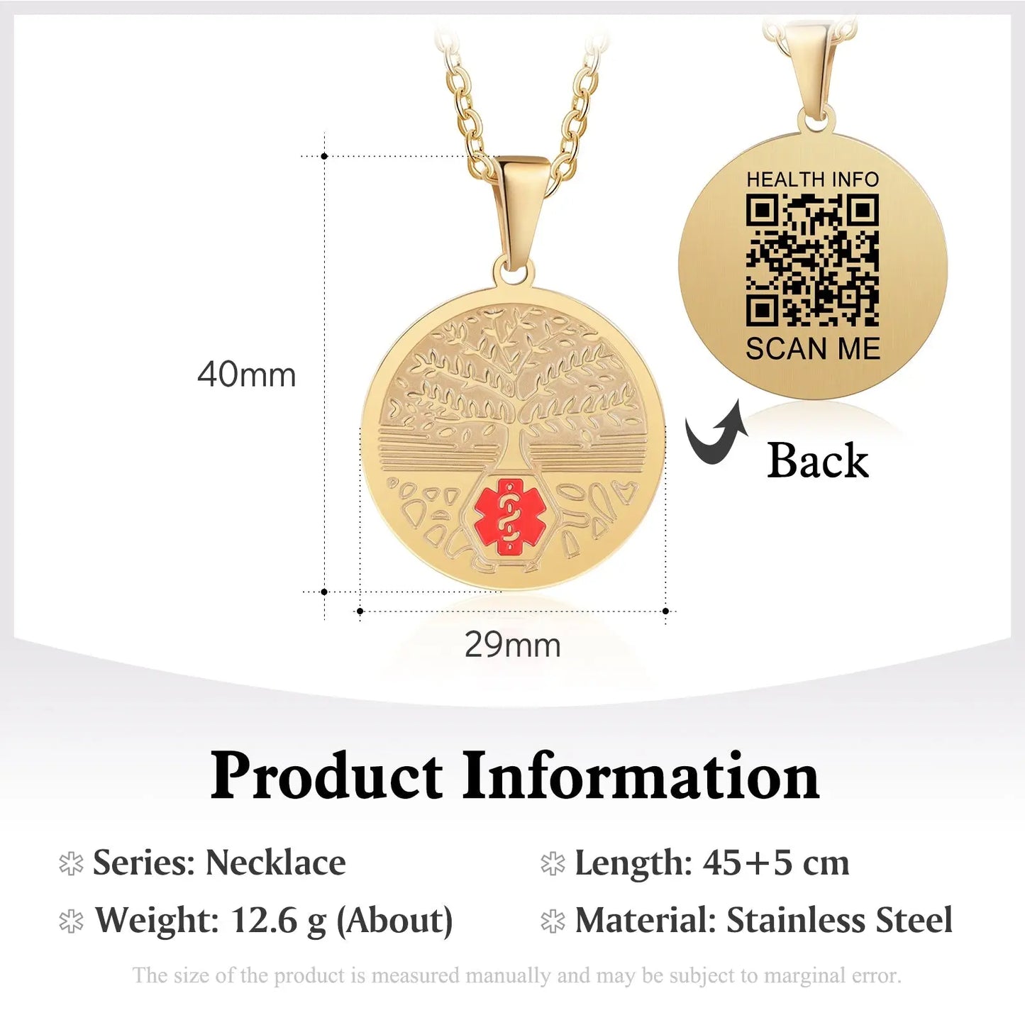 QR Medical Necklace-Standard Necklace-11