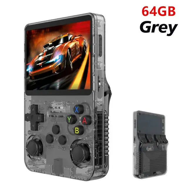 R36S Retro Handheld Video Game Console Linux System 3.5 Inch IPS Screen Portable Pocket Video Player 128GB Games Boy Gift - Memoriex 