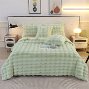 Rabbit Plush Blanket Sofa Cover Leisure Blanket - Memoriex 