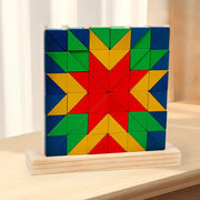 Rainbow Creative Building Blocks Set Column Puzzle Shape Recognition Wooden Stacking Music Puzzle Christmas Toy Gift - Memoriex 