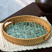 Rattan Trays • Mother of Pearl • Cascade (Multiple Sizes)-2