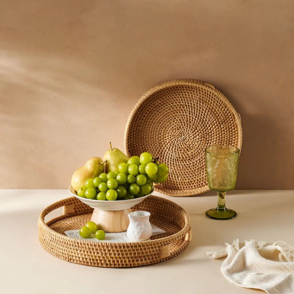 Rattan Trays • Natural Colour (Multiple Sizes)-4