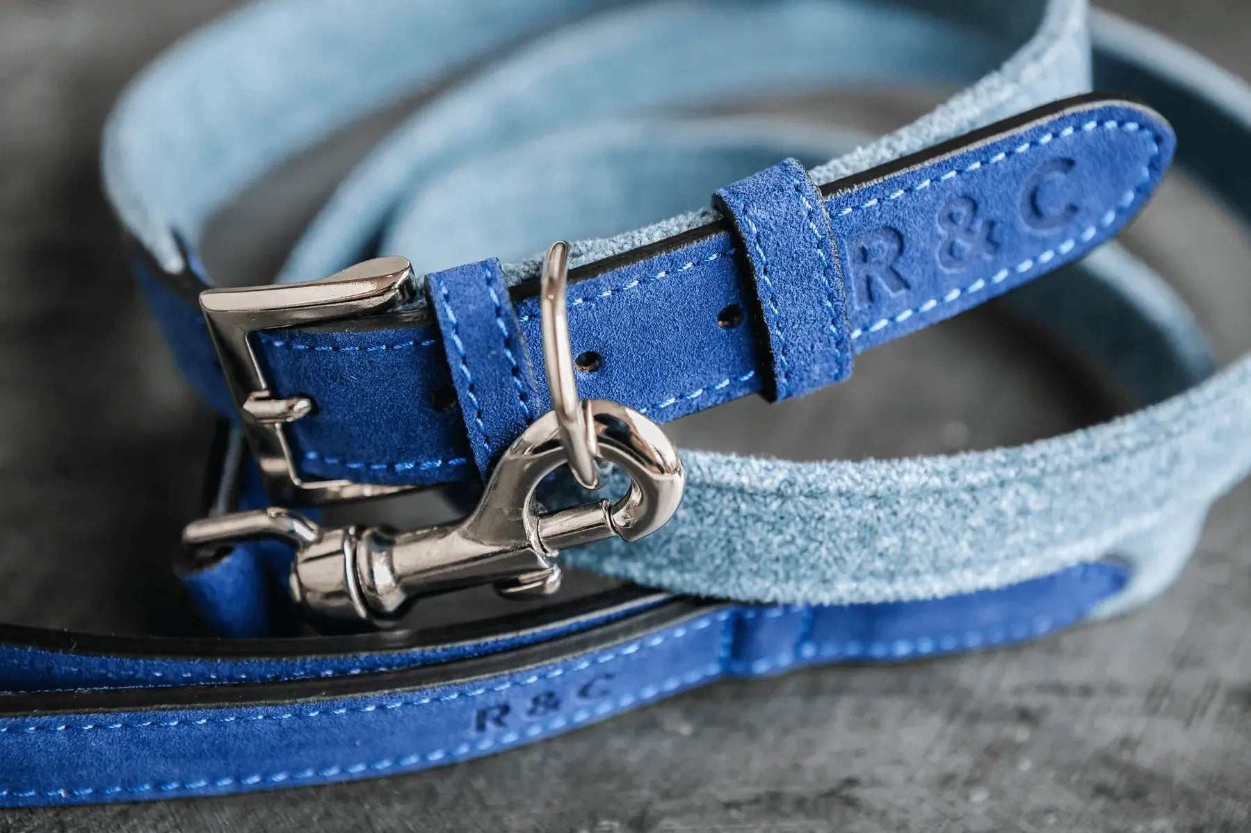 “Rayleigh” Fabric & Leather Dog Lead – by Ralph & Co - Memoriex