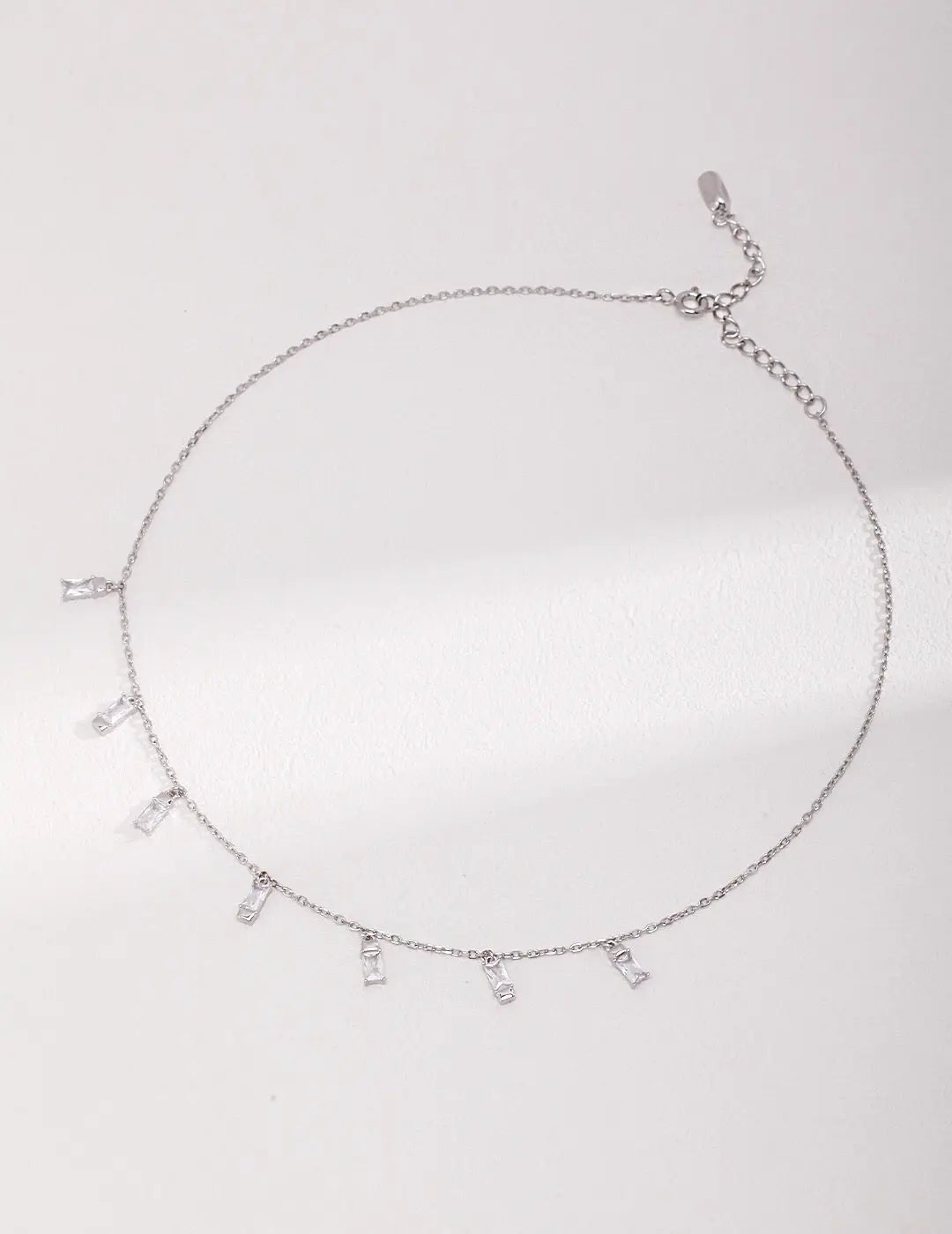 Rectangular Zircon Shape Necklace - Memoriex