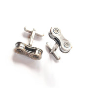 Recycled Bicycle Chain Cufflinks (3 Colours Available) - Memoriex 