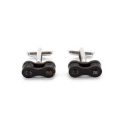 Recycled Bicycle Chain Cufflinks (3 Colours Available) - Memoriex 