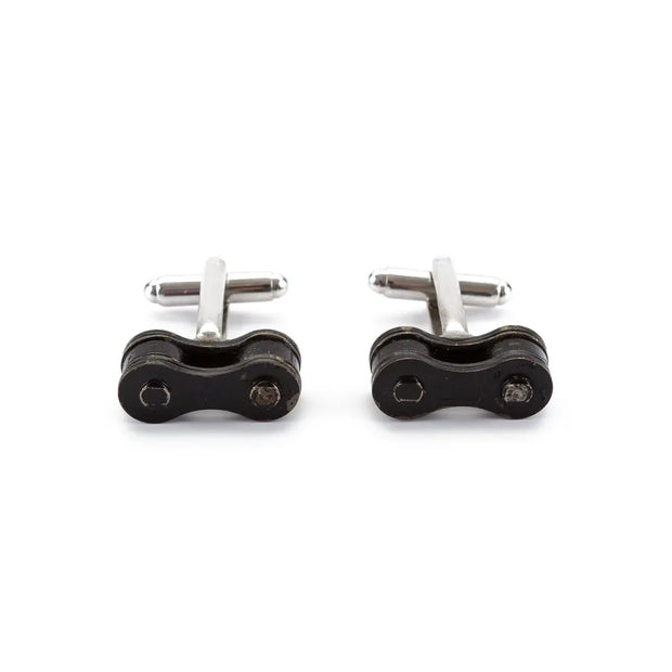 Recycled Bicycle Chain Cufflinks (3 Colours Available) - Memoriex 