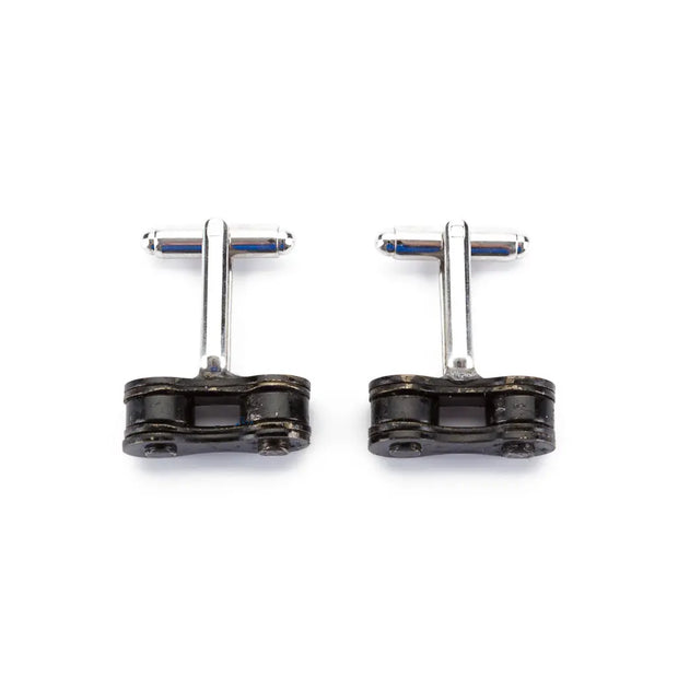 Recycled Bicycle Chain Cufflinks (3 Colours Available) - Memoriex 
