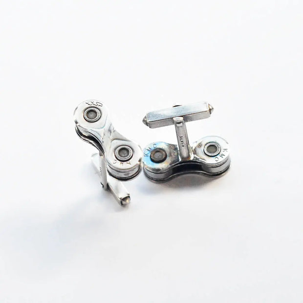 Recycled Bicycle Chain Cufflinks (3 Colours Available) - Memoriex 