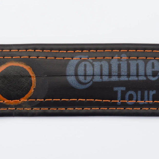 Recycled Bicycle Inner Tube Vegan Belt (with Patches) - Memoriex 