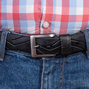 Recycled Rubber Motorbike Tyre Vegan Belt - Memoriex 