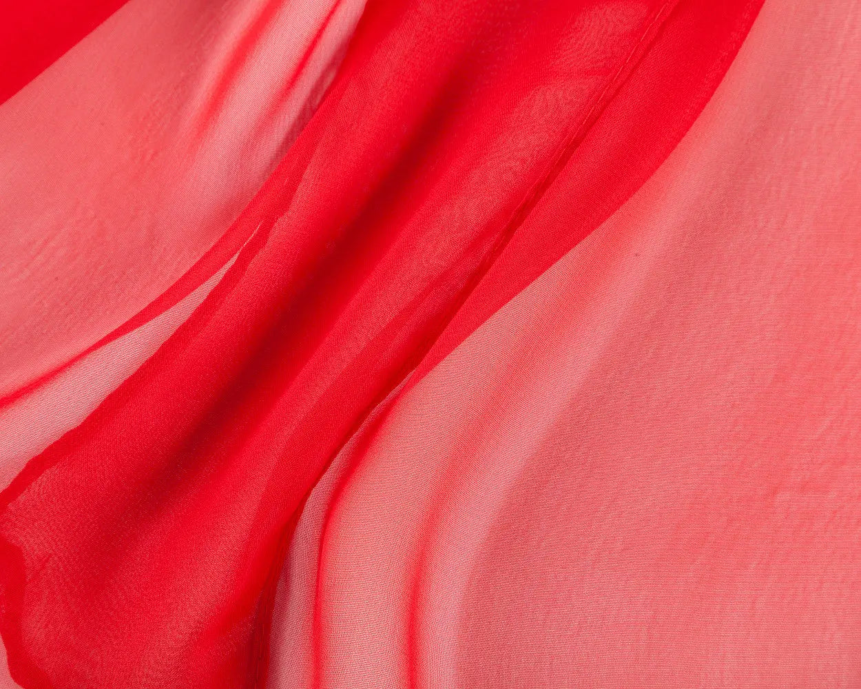 Red - Plain Chiffon-1