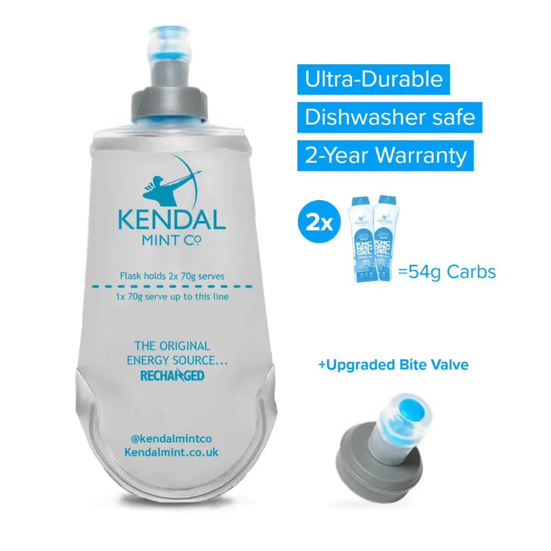 Refillable & Reusable Energy Gel Soft Flask 150ml - Upgraded Bite Valve for KMC NRG GEL-1