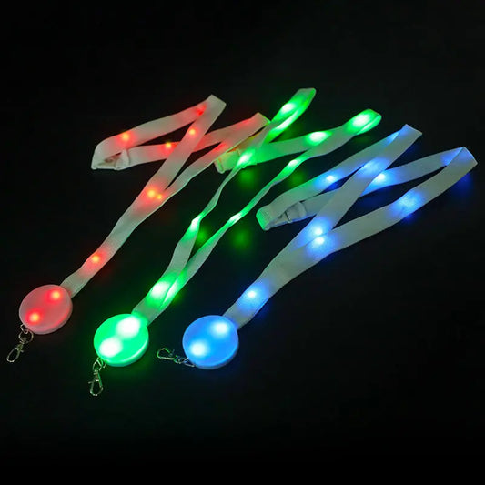 Remote Controlled Nylon Light Up LED Lanyard-0