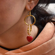 Retro 90's Heart Shaped Earrings - Memoriex