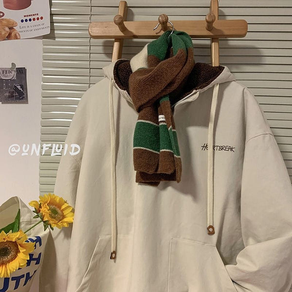 Retro Cashmere Cotton-padded Coat Fleece-lined Hoodie Coat - Memoriex 