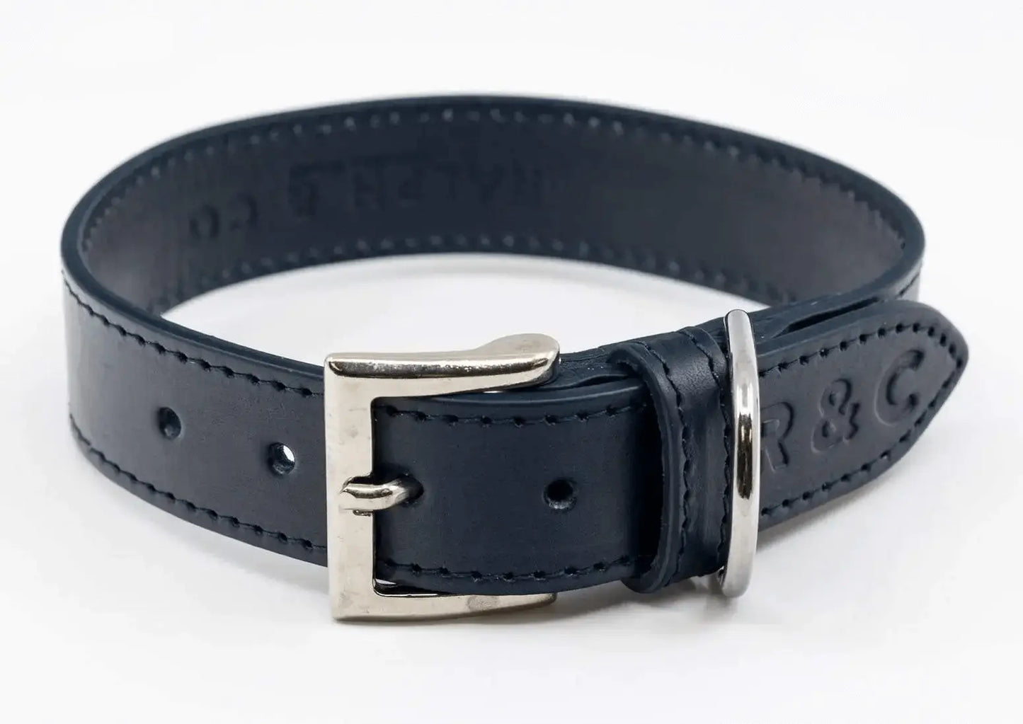 “Rimini” Italian Leather Dog Collar – by Ralph & Co - Memoriex