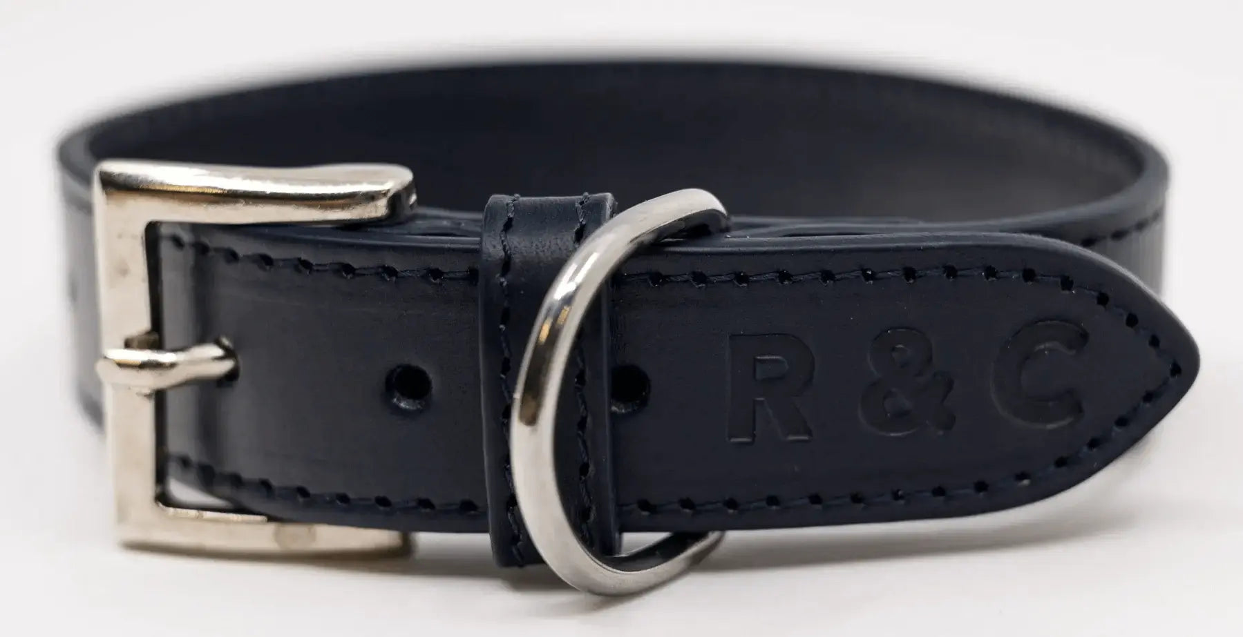 “Rimini” Italian Leather Dog Collar – by Ralph & Co - Memoriex