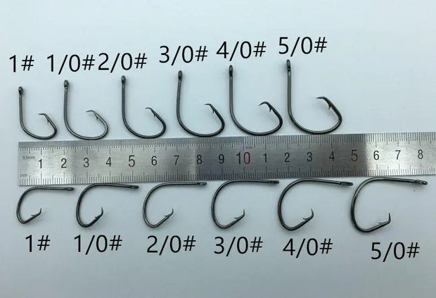 Rompin 120pcs/box 1#-5/0# 6 size mix 7381 fishing Hooks Octopus Sport Cirle bait sea hook with box - Memoriex 