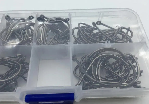 Rompin 120pcs/box 1#-5/0# 6 size mix 7381 fishing Hooks Octopus Sport Cirle bait sea hook with box - Memoriex 