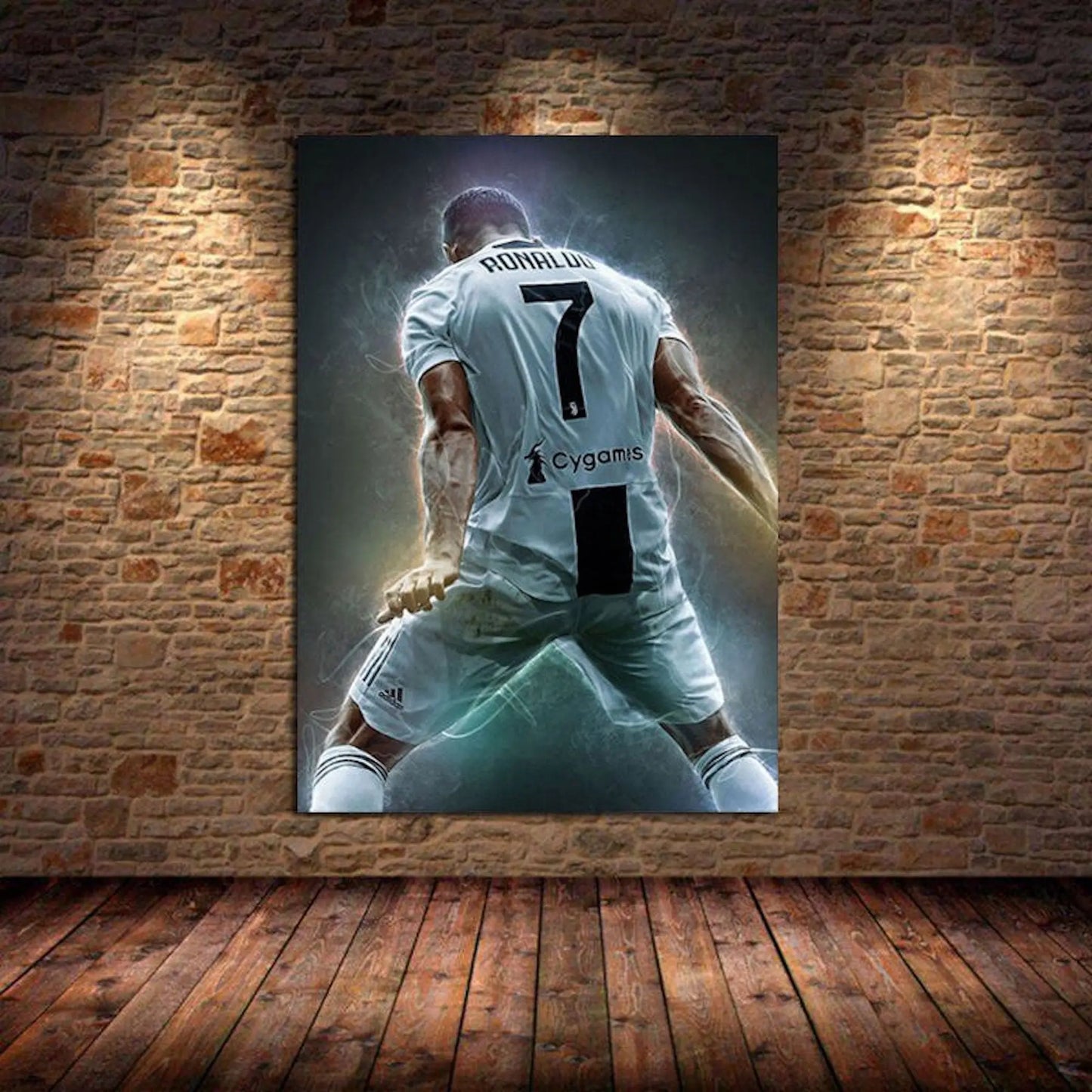 Poster Fußball Christiano Ronaldo und Messi  als Deko Print ohne Rahmen-2