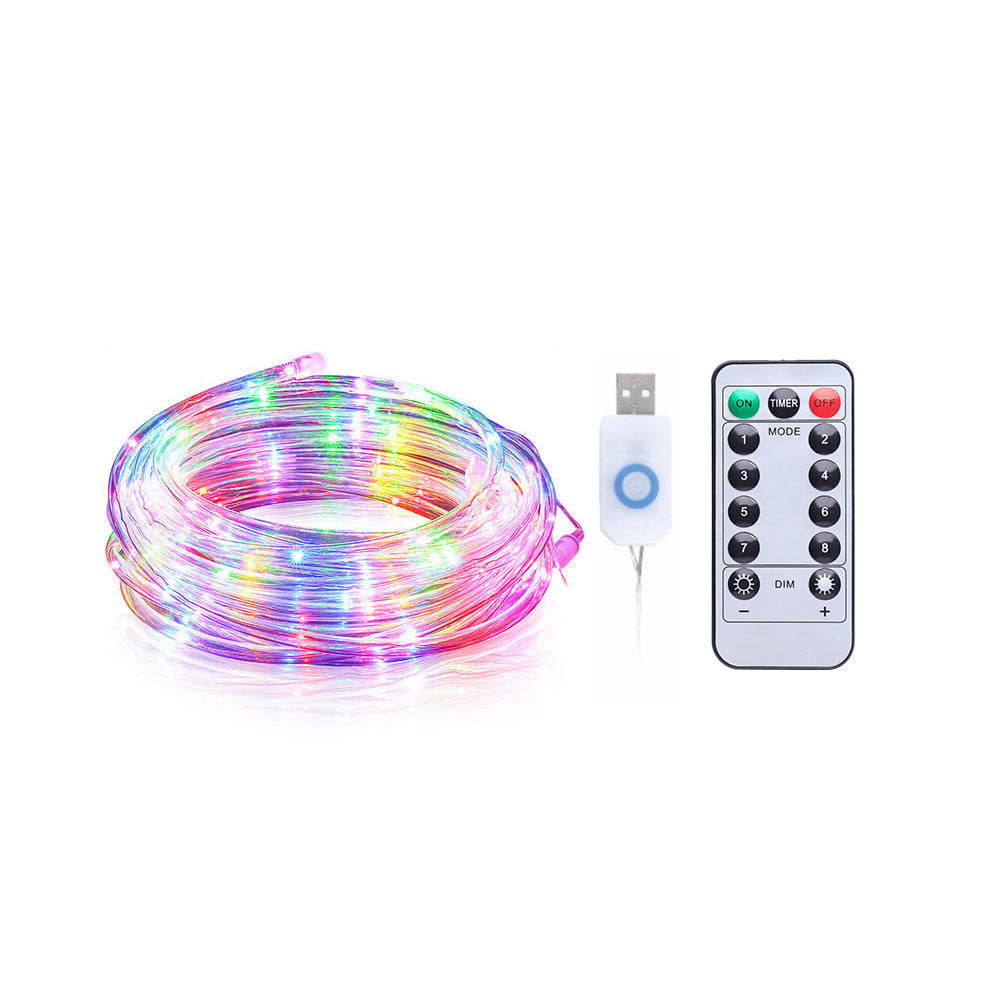 USB String Rope Lights Outdoor Color Changing 66FT 200 LED-0