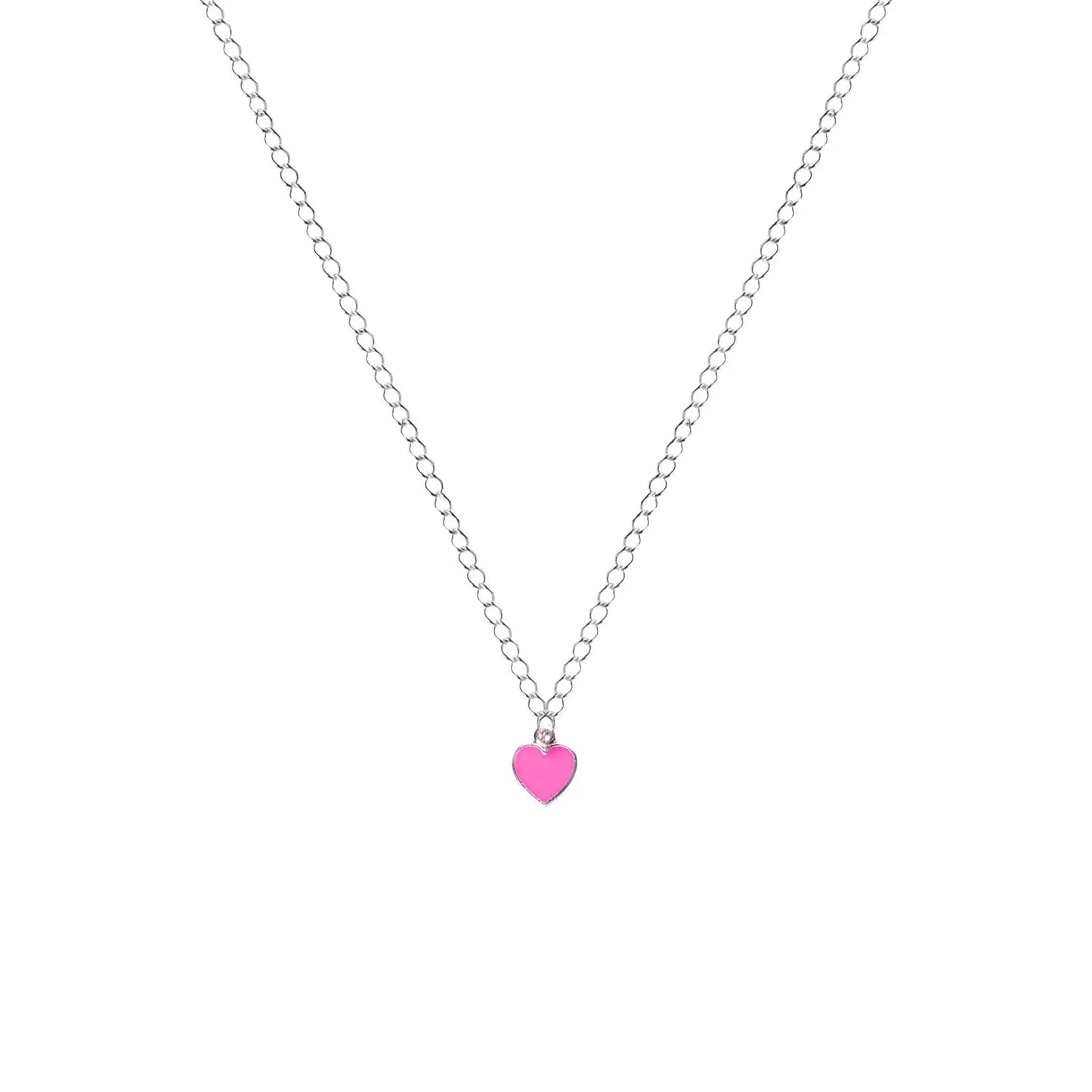 Rose Pink Heart Necklace - Memoriex