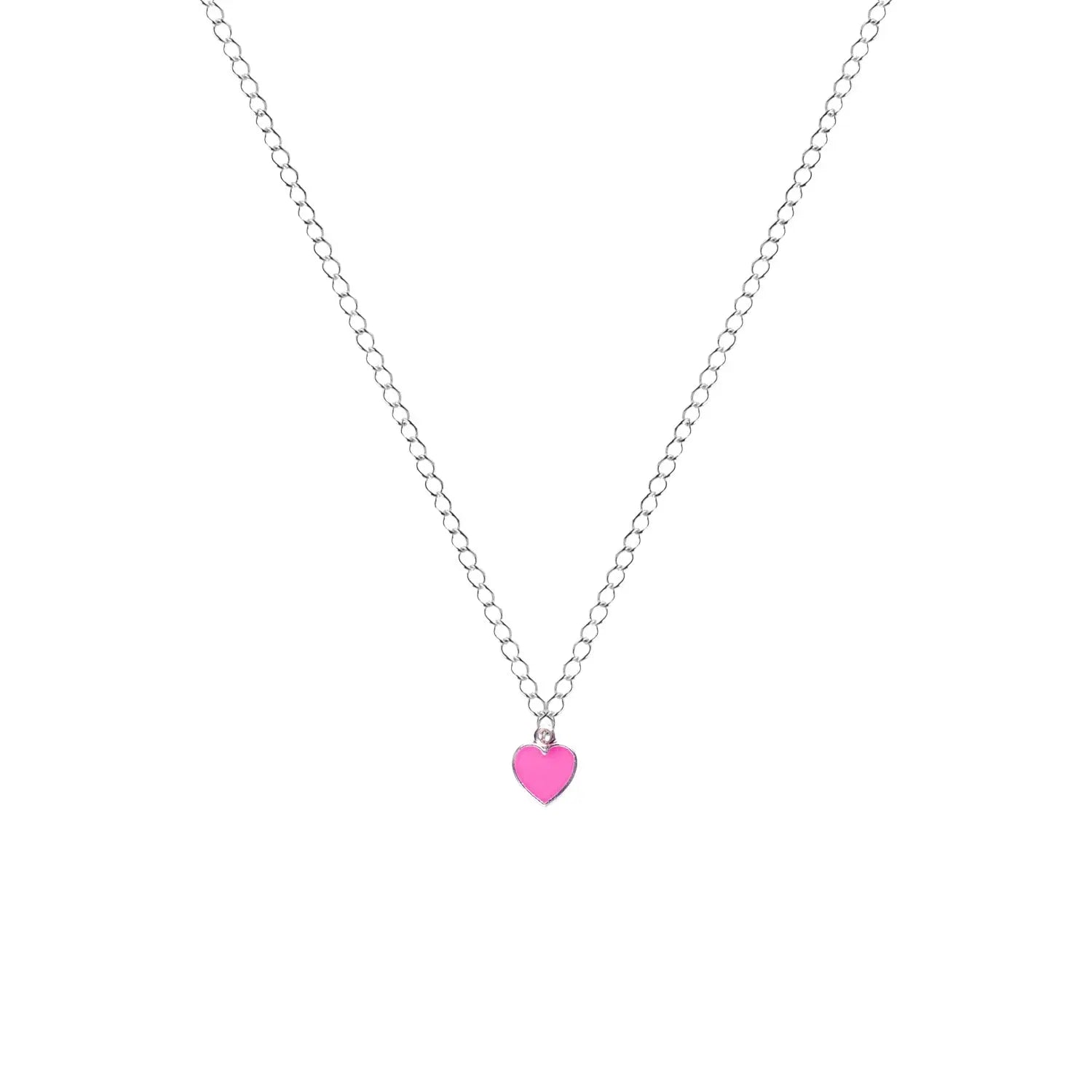 Rose Pink Heart Necklace - Memoriex