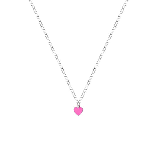 Rose Pink Heart Necklace - Memoriex