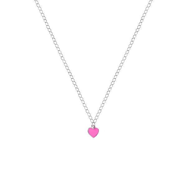 Rose Pink Heart Necklace - Memoriex