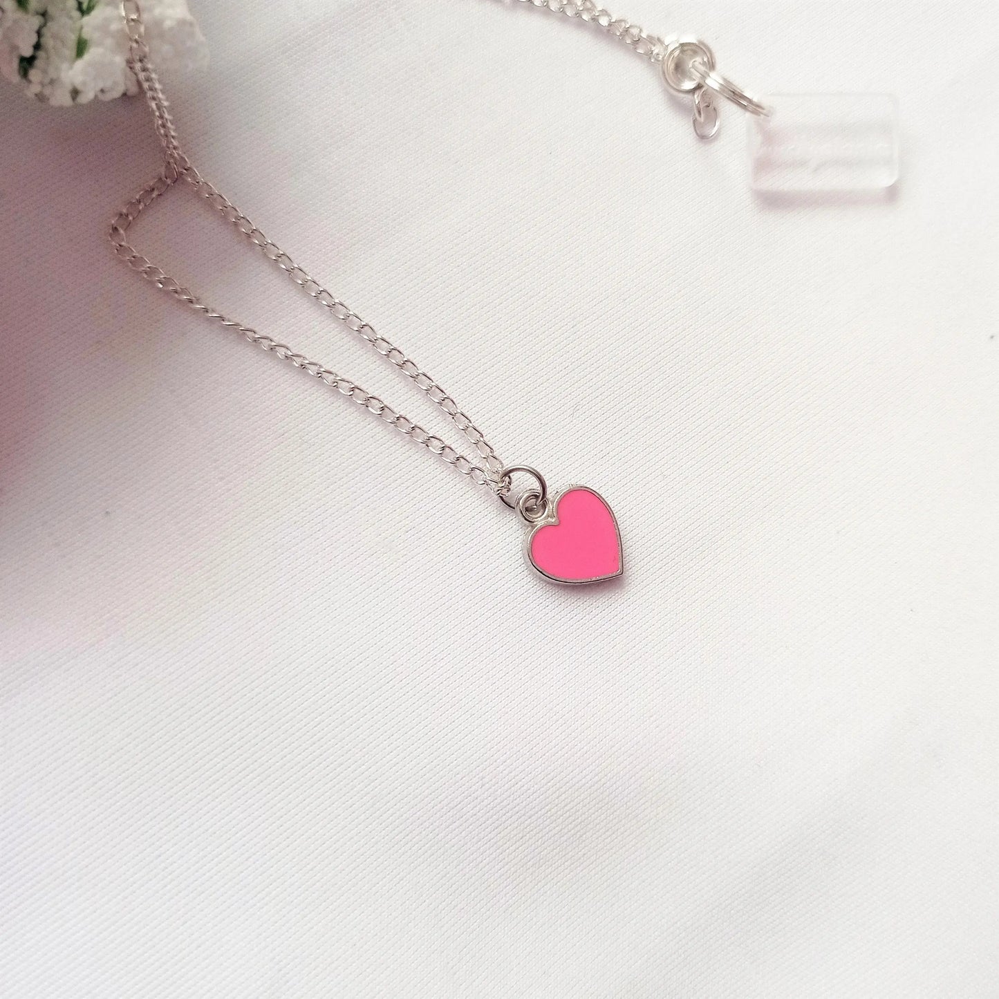 Rose Pink Heart Necklace - Memoriex