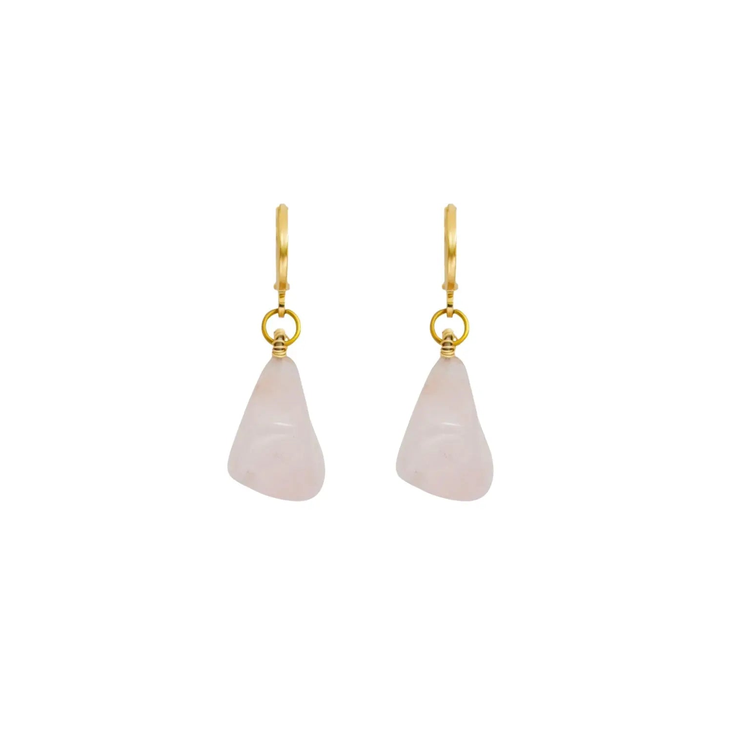 Rose Quartz Gemstone Earrings - Memoriex