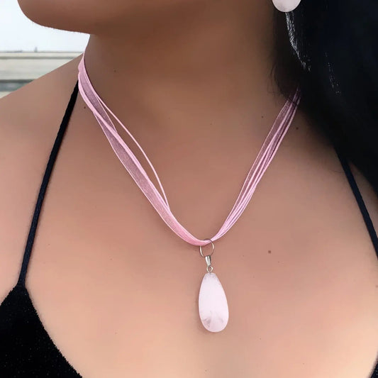 Rose Quartz Necklace - Memoriex