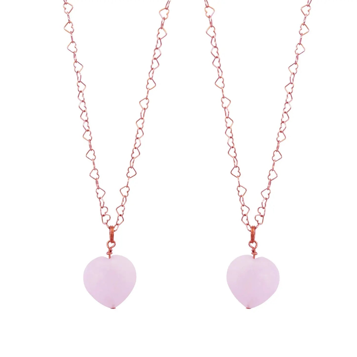 Rose Quartz Rose Gold Vermeil Necklace - Memoriex