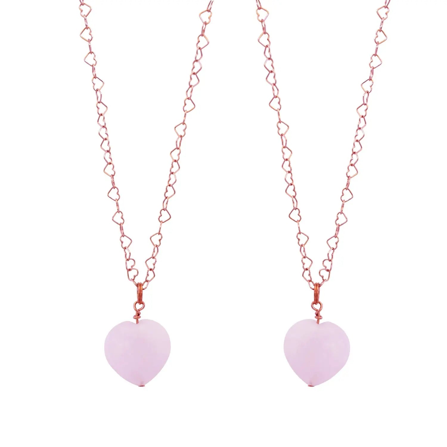 Rose Quartz Rose Gold Vermeil Necklace - Memoriex