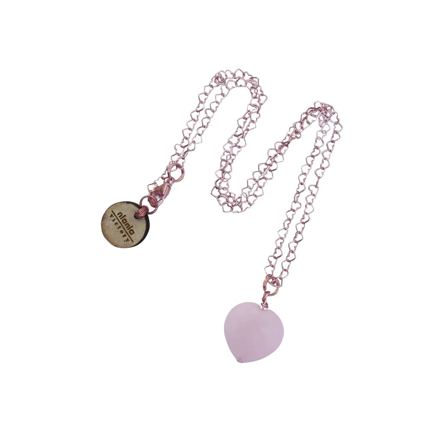 Rose Quartz Rose Gold Vermeil Necklace - Memoriex