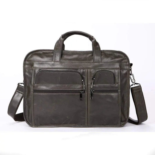 Rossie Viren  Men's Casual Leather Briefcase-0