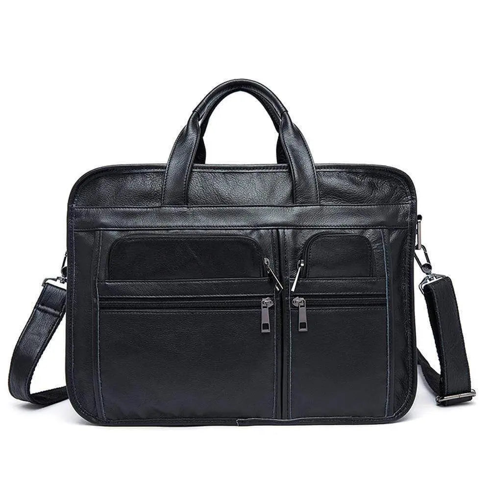 Rossie Viren  Men's Casual Leather Briefcase-1