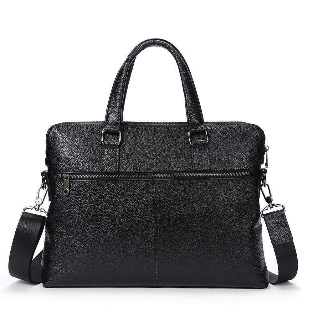 Rossie Viren Men's Classic Leather Briefcase-1