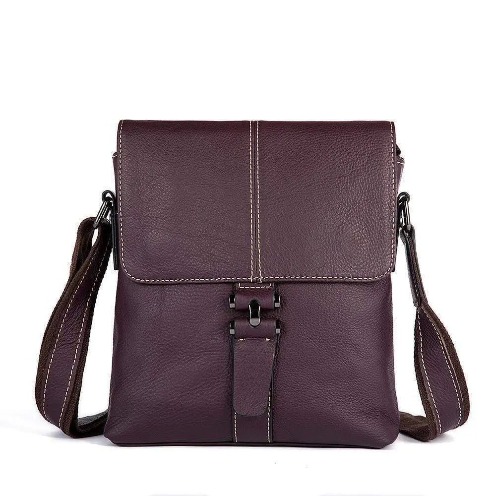 Rossie Viren Men's  Metropolitan Slim Messenger Bag-5