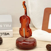 Rotating Music Box Guitar Violin Octave Box Birthday Gift Girls Holiday Gift Living Room Creative Ornaments - Memoriex 