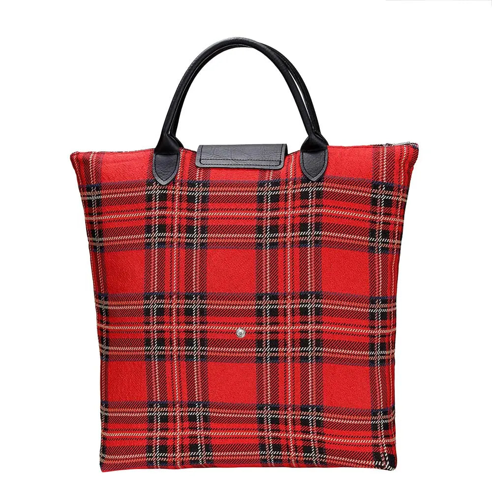 Royal Stewart Tartan - Foldaway Bag-6