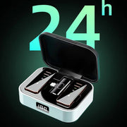 S18 wireless lavalier microphone charging compartment noise reduction reverberation digital display little bee live microphone - Memoriex 