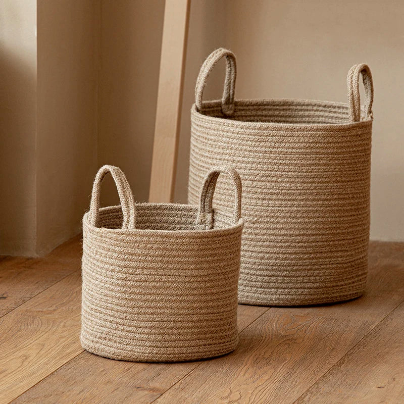 Handmade Woven  Basket Foldable-3