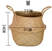 Seaweed Wicker Basket-3