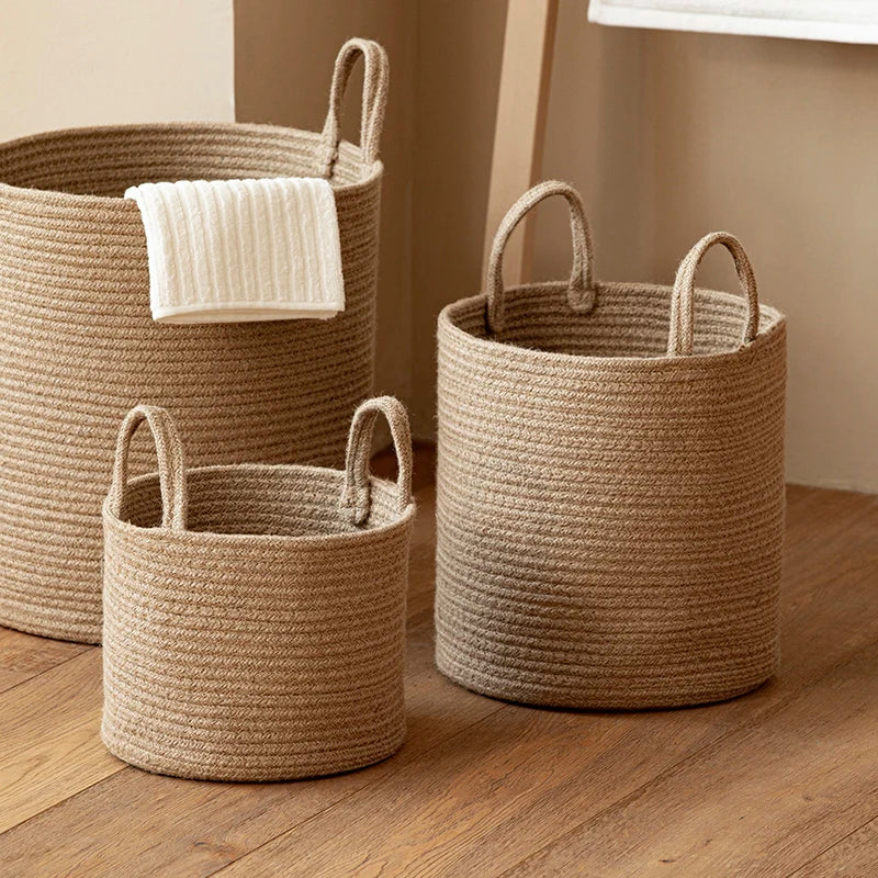 Handmade Woven  Basket Foldable-0