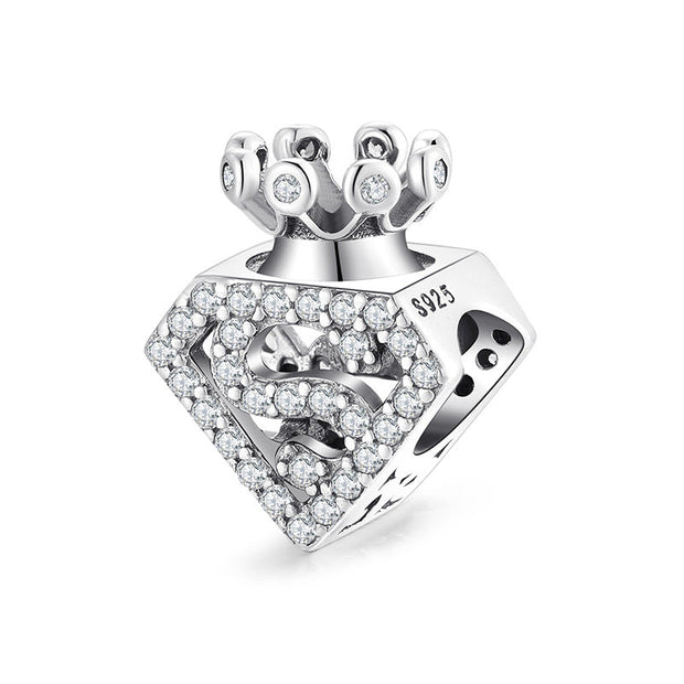 S925 Sterling Silver Sterling Silver Beads Valentine's Day Heart String Bracelet DIY Accessories - Memoriex 