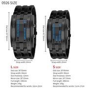 SKMEI 0953 Fashion Creative Sport Watch Women Stainless Steel Strap LED Display Watches 5Bar Waterproof Digital Watch reloj hombre - Memoriex 